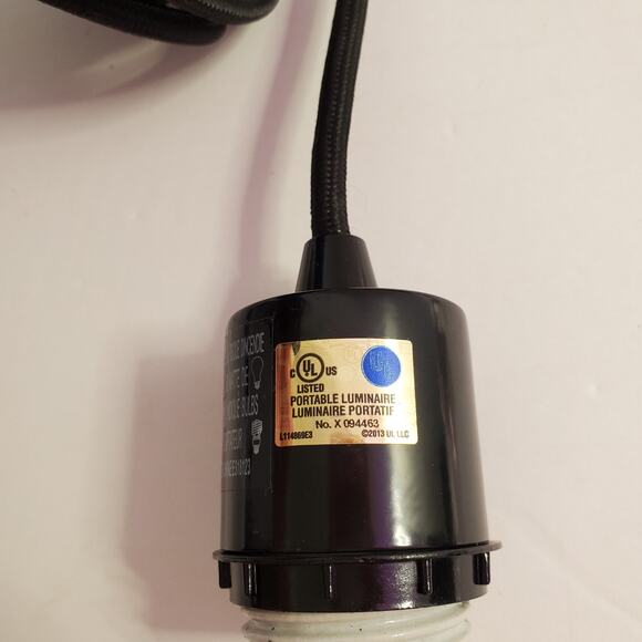 West Elm Black Plug-In Pendant Cordset Set of 2 Chandelier Light Kit 15ft New - Picture 9 of 14